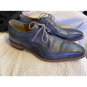 Giorgio Brutini Mens Charcoal Gray Leather Oxfords SZ 11.5M